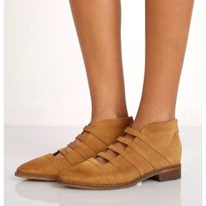 Free People Swept Away Ankle Boot Taupe SZ 38